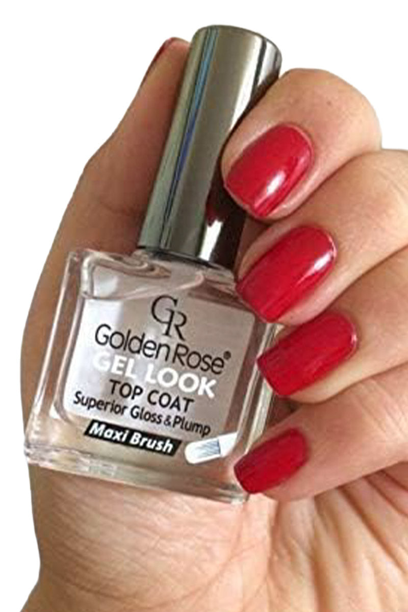 Top coat gel brillo Golden Rose Gel Look