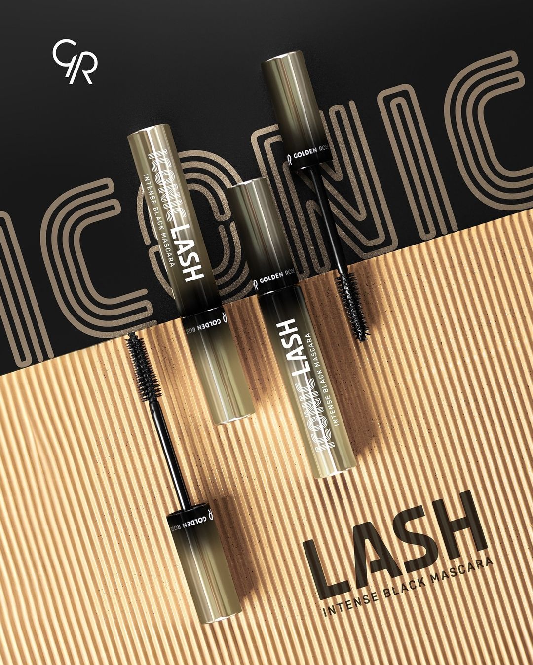 Iconic Lash Intense Black Mascara - Máscara de pestañas negro intenso con volumen, longitud y definición