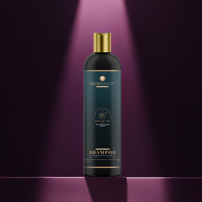 Belma kosmetik-Champú de argán 250 ml,mantenimiento para todo tipo de cabellos