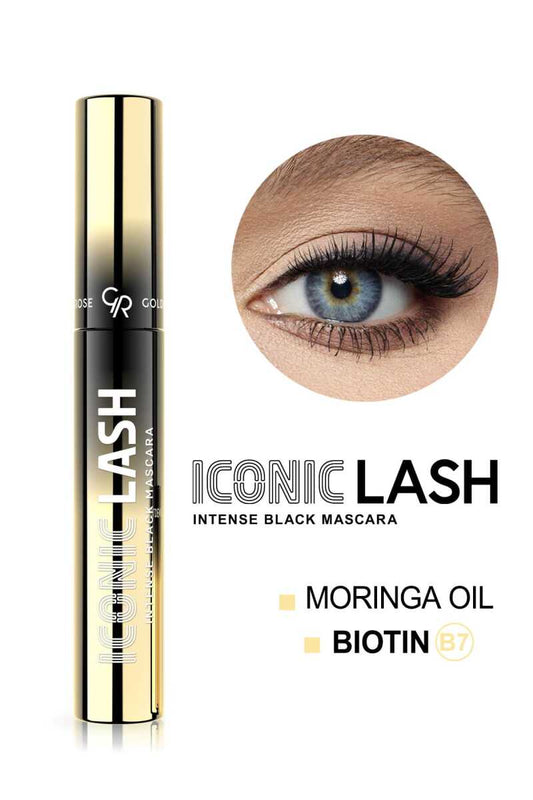 Iconic Lash Intense Black Mascara - Máscara de pestañas negro intenso con volumen, longitud y definición