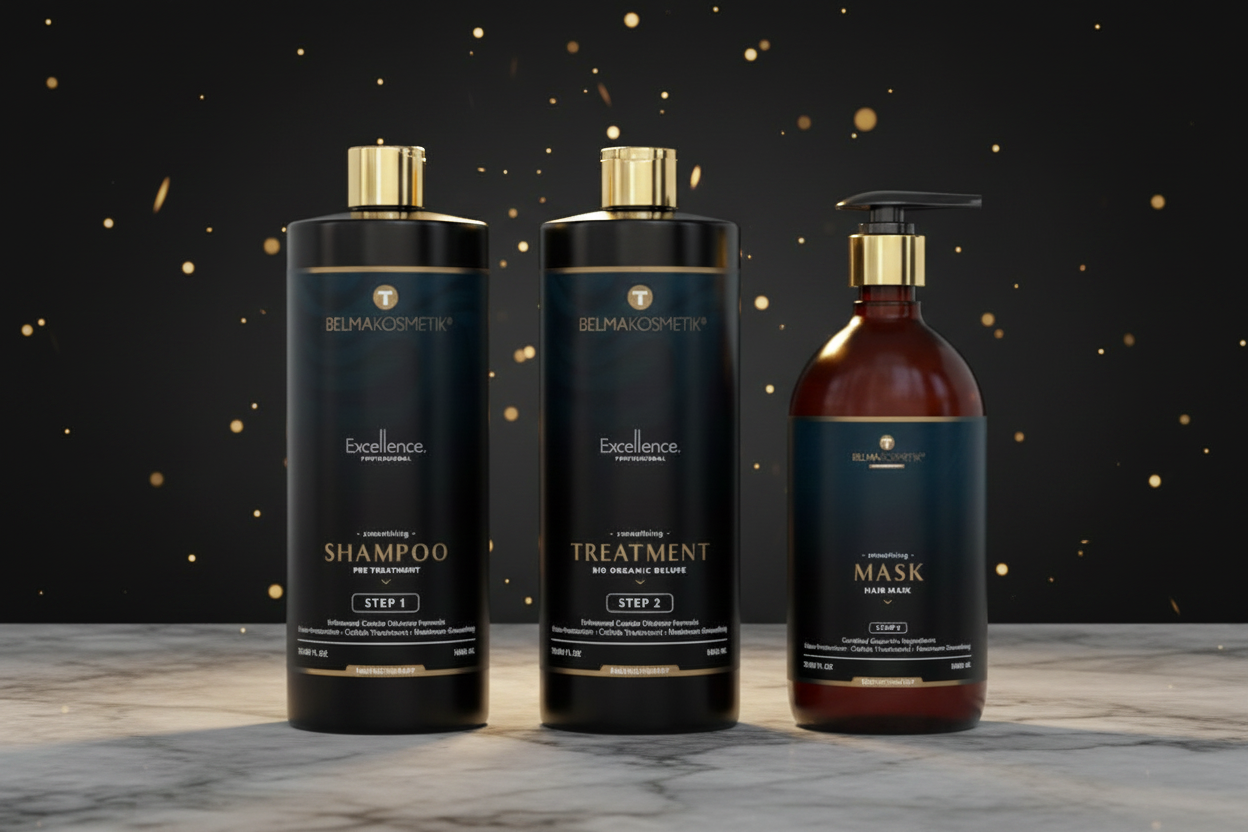 Kit Enzimoterapia Excellence Professional 3L — Composició glamurosa dels tres productes Belma Kosmetik