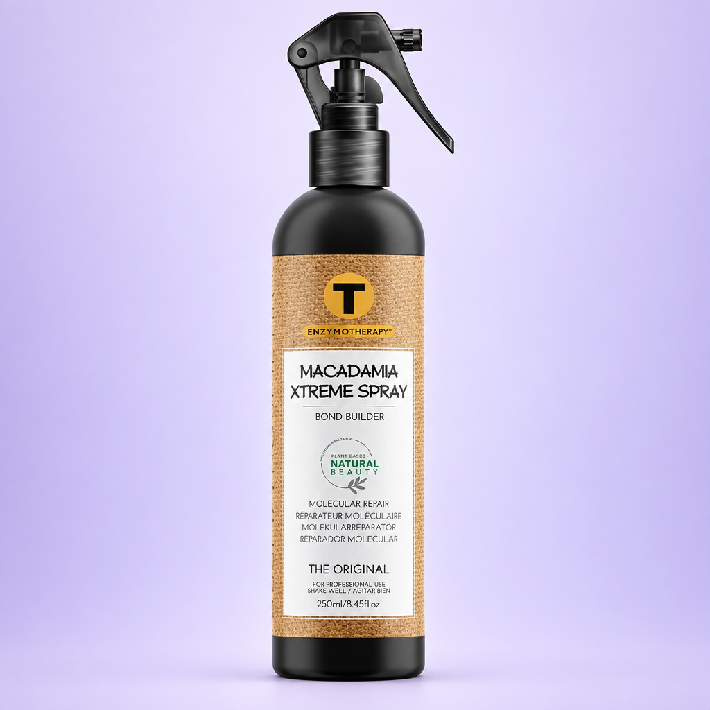 Macadamia Xtreme Spray amb fons lila