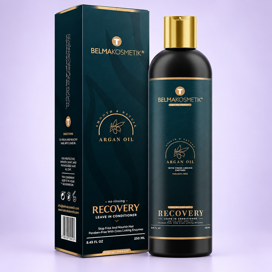 Argan Recovery Leave In amb fons lila