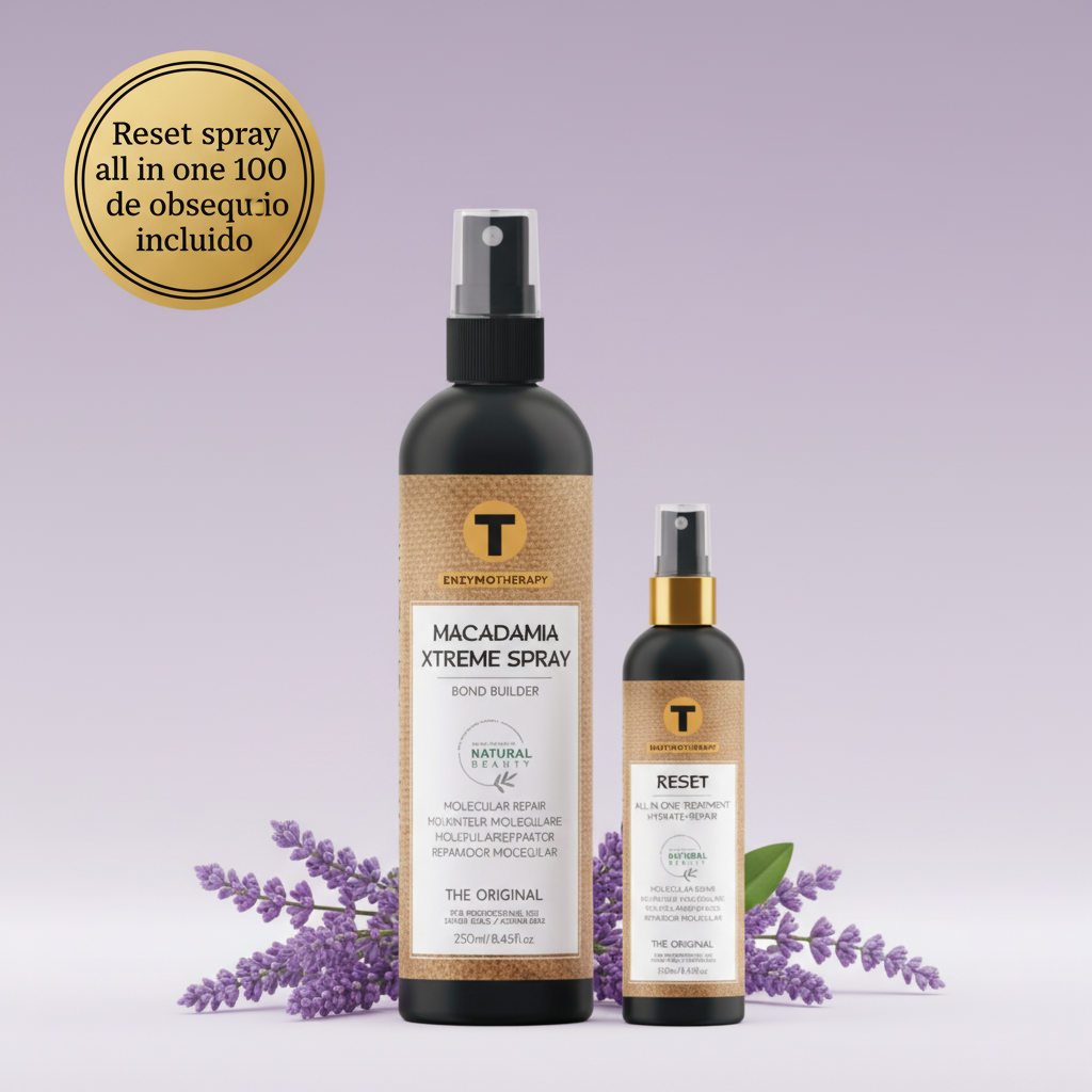 Macadamia Xtreme Spray 250ml con Reset Spray 100 de regalo