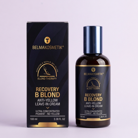 Imagen ilustrativa de Recovery BBlond 100 ml con caja sobre fondo lila suave