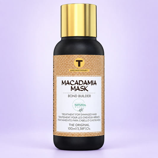 Macadamia Mascarilla Bond Builder 100ml amb fons lila