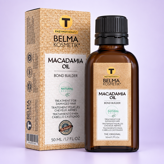 Macadamia Oil 50ml amb fons lila