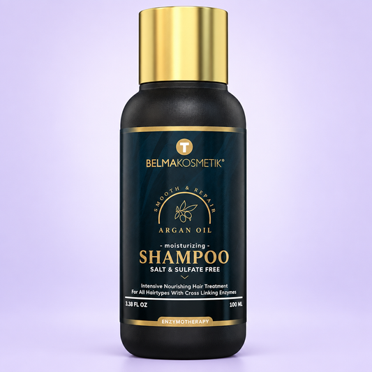 Argan Champú 100ml sense caixa amb fons lila