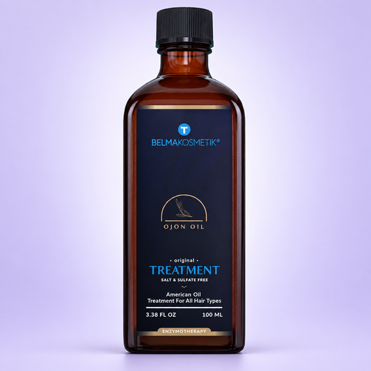 Ojon Oil Superfood amb fons lila