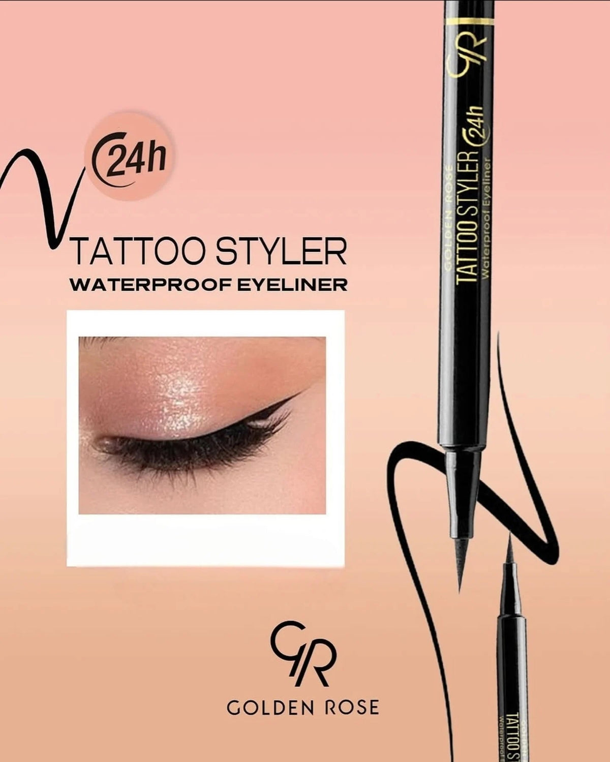 Tattoo Styler Waterproof Eyeliner - Eyeliner líquido negro mate waterproof