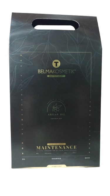 Belma kosmetik-Kit de mantenimiento de argán,para casa-Todo tipo de cabellos.