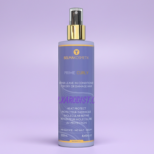 Belma kosmetik-Prime curly-Acondicionador sin enjuague para rizos. Repara,hidrata,protege,define y suaviza.250 ml