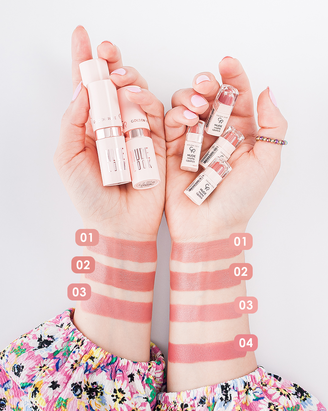 Nude Matte Lipstick Mini - Set de mini labiales nude mate