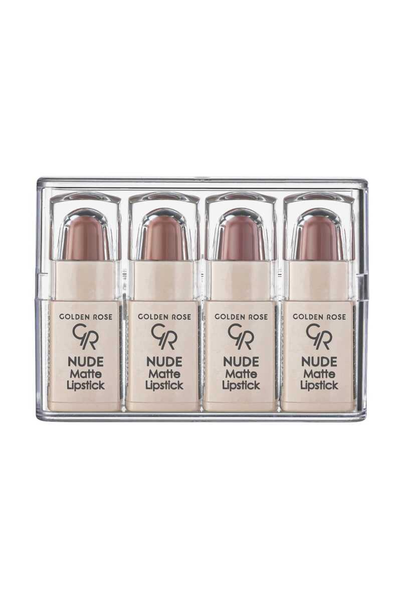 Nude Matte Lipstick Mini - Set de mini labiales nude mate