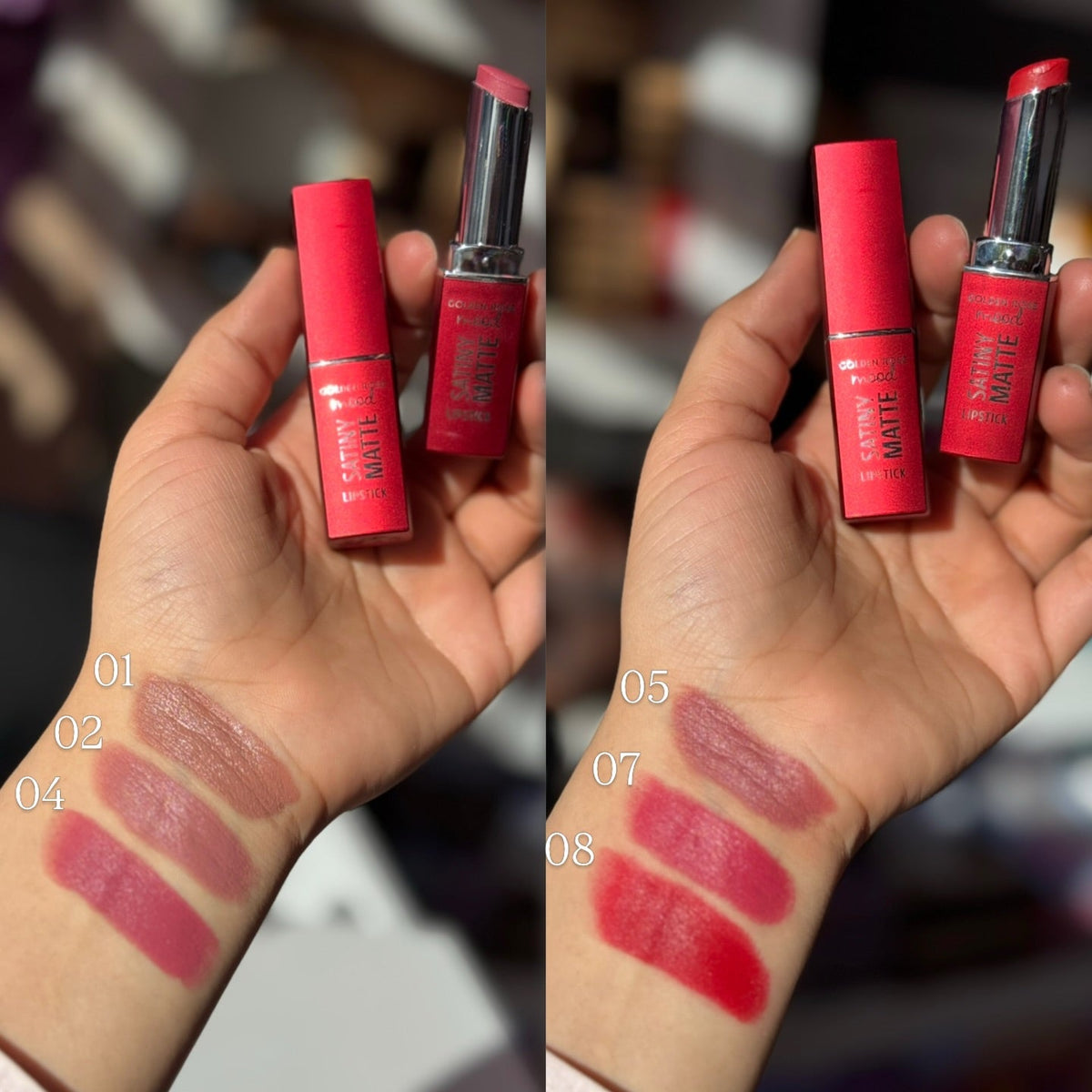 Mood Satiny Matte Lipstick - Barra de labios mate satinada