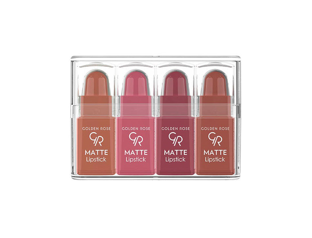Matte Lipstick Mini Set - Set de 4 mini labiales mate