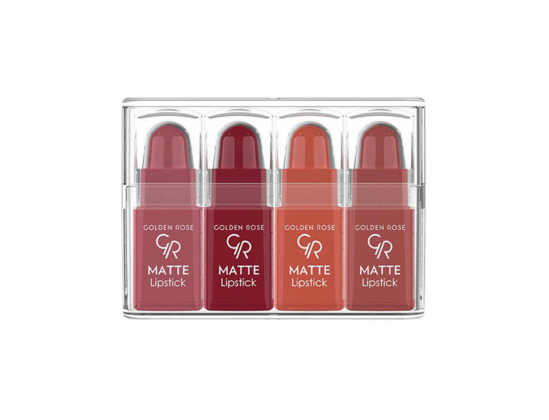 Matte Lipstick Mini Set - Set de 4 mini labiales mate