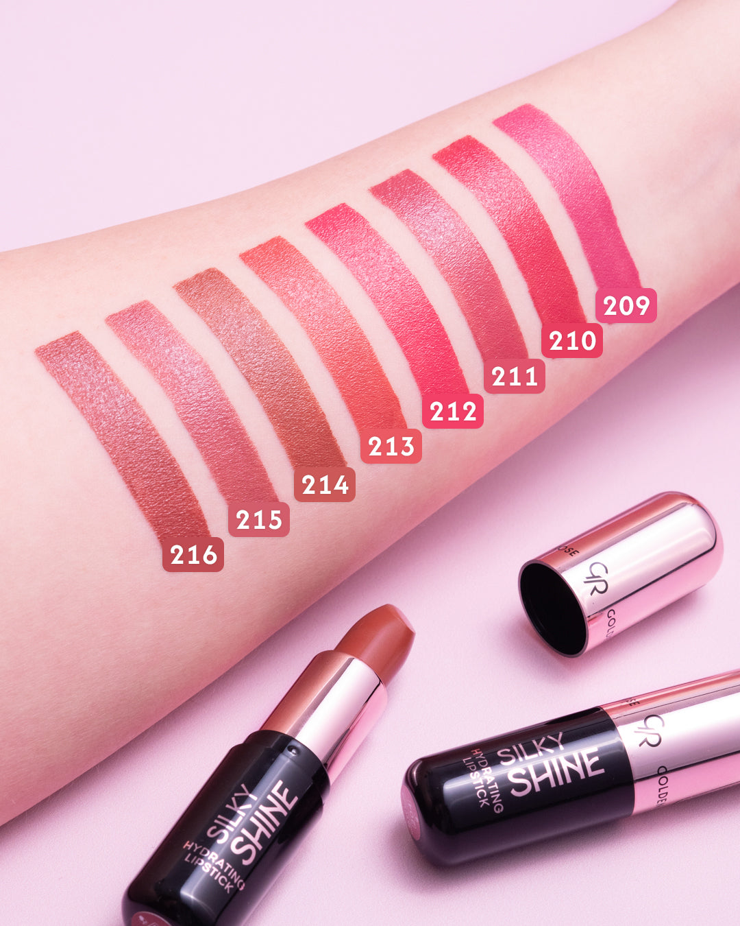 Silky Shine Hydrating Lipstick - Barra de labios hidratante con brillo
